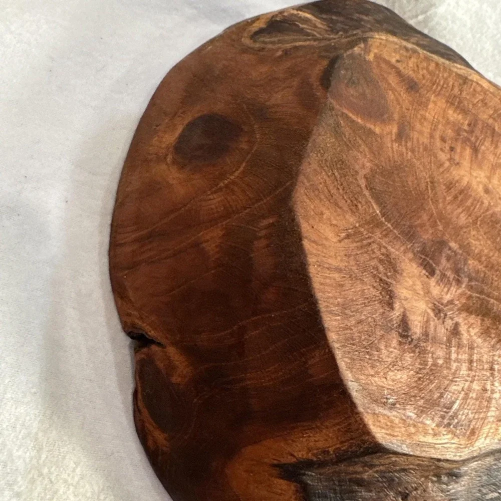 Handmade Natural Edge Solid Wood Bowl 12
